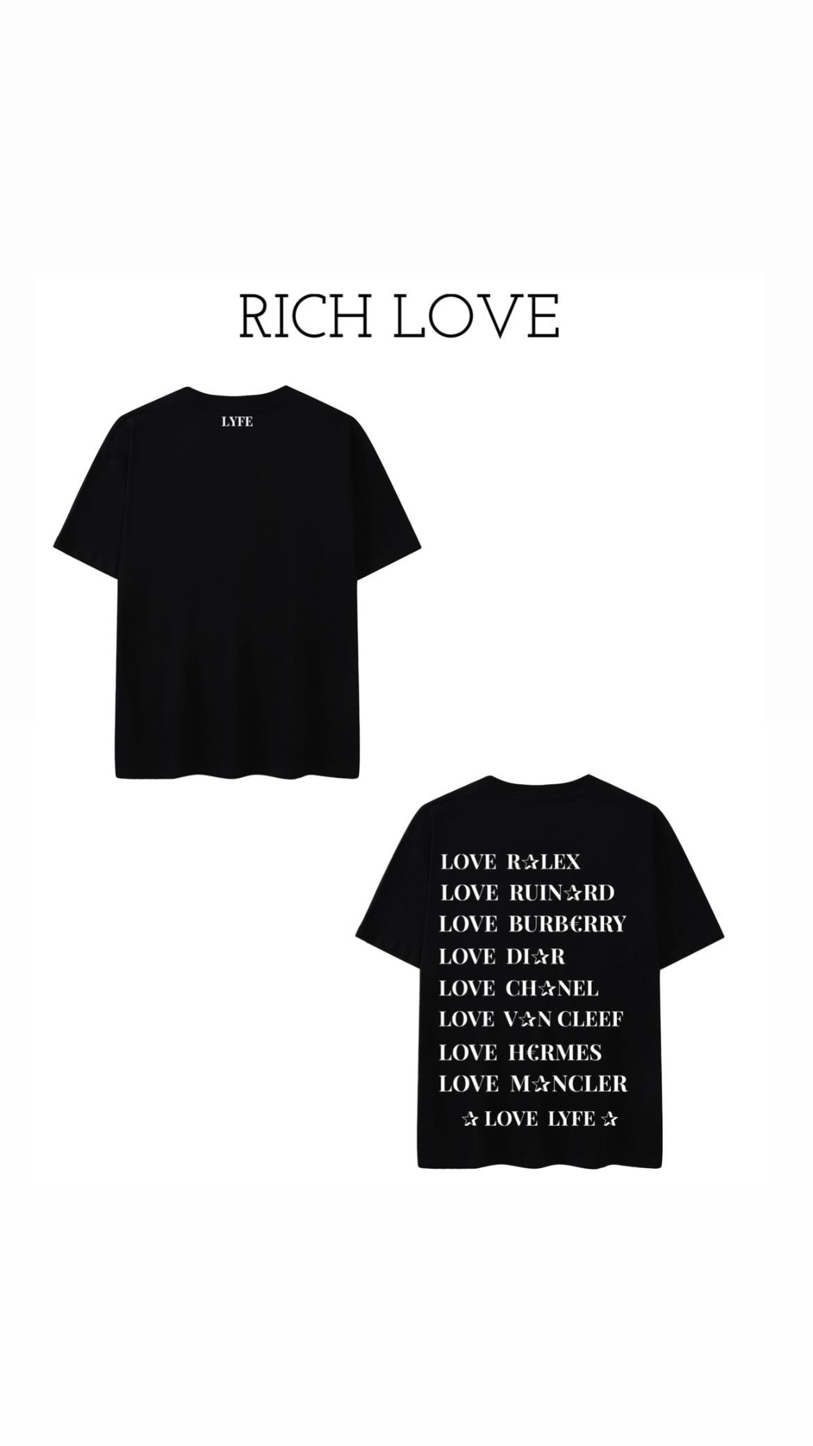 T-shirt RICH LOVE edition